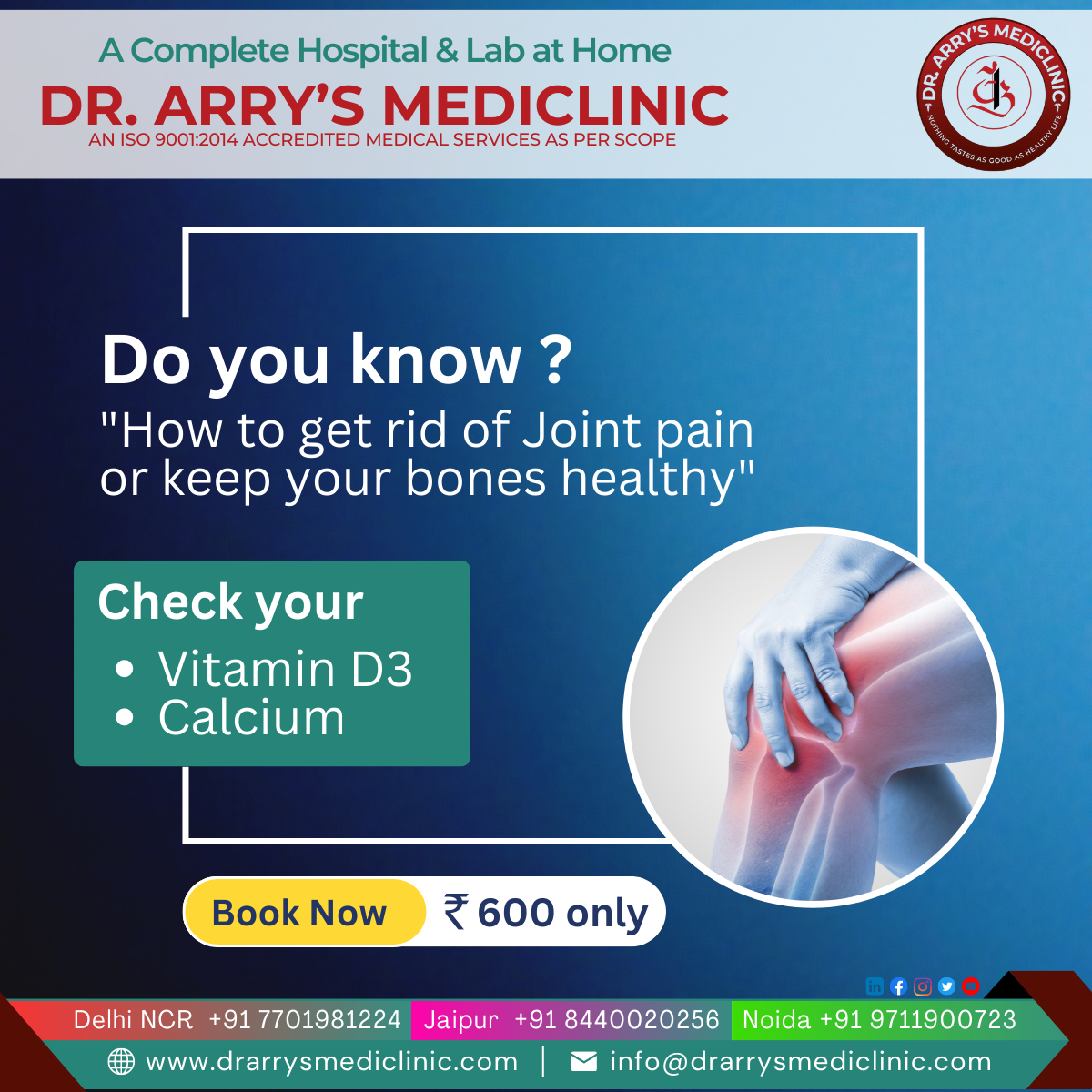 Rid of Joint Pain- Dr.Arry's Mediclinic